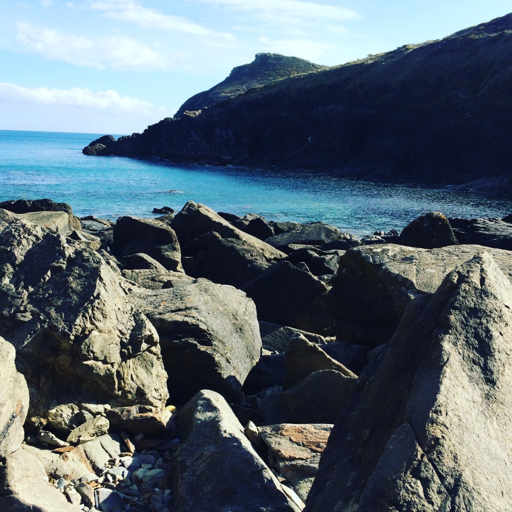 Sea and Rocks at Lundy Bay